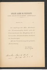 k.k. naturhistorisches Hofmuseum, Intendanzakten 1885-1896 (Hauer), Aktenzahl Z.15/1893, Seite 3